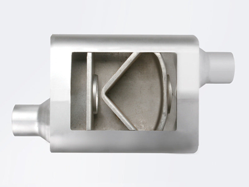 aFe Scorpion Replacement Alum Steel Muffler 2-1/2in In/Out Baffled Offset/Offset 13inL x10inW x4inH-thumbmail-4