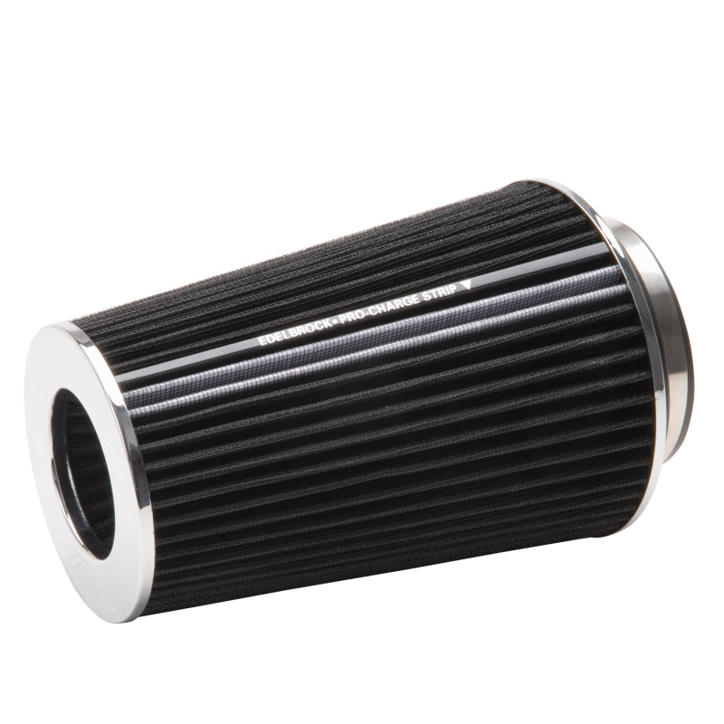 Edelbrock Air Filter Pro-Flo Series Conical 10In Tall Black/Chrome-thumbmail-1