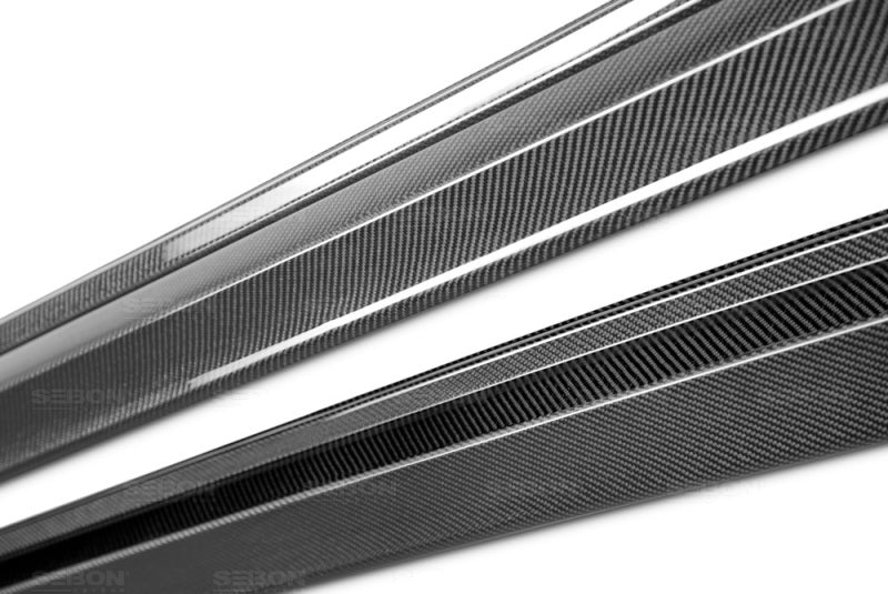 Seibon 08-10 Subaru STi Carbon Fiber Side Skirts-thumbmail-4