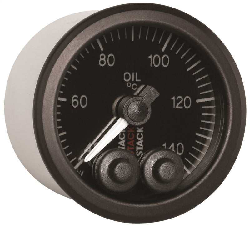 Autometer Stack 52mm 40-140 Deg C 1/8in NPTF Male Pro-Control Oil Temp Gauge - Black-thumbmail-2