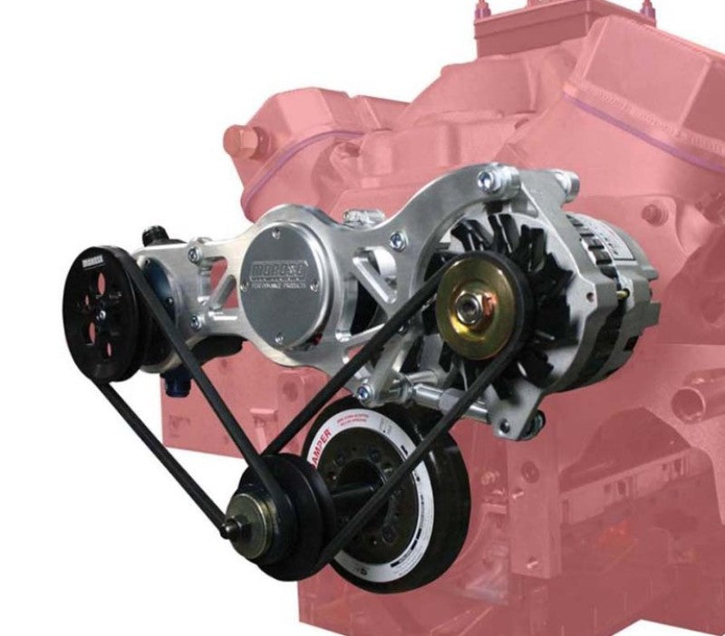 Moroso Chevrolet Big Block Alternator & Vacuum Pump Mount - Moroso Water Pump - 130mm Alternator-thumbmail-1