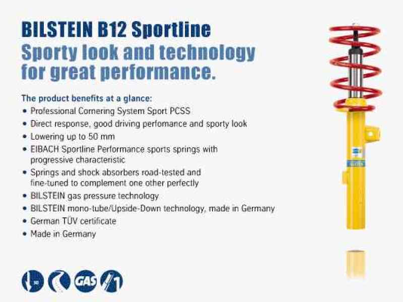 Bilstein B12 2008 Volkswagen GTI Base Front and Rear Suspension Kit-thumbmail-4