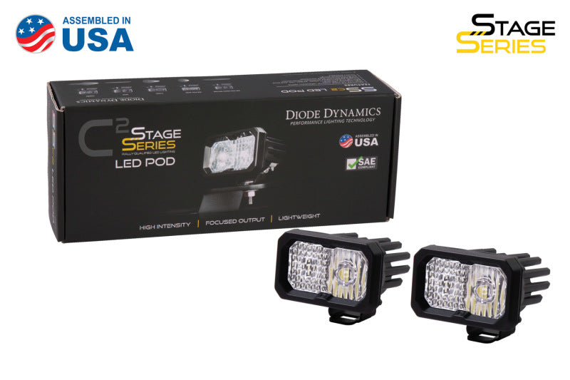 Diode Dynamics Stage Series 2 In LED Pod Sport - White Fog Standard ABL (Pair)-thumbmail-6