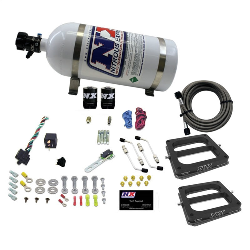 Nitrous Express Dual Dom/Alc Nitrous Kit (100-500HP) w/10lb Bottle-thumbmail-2