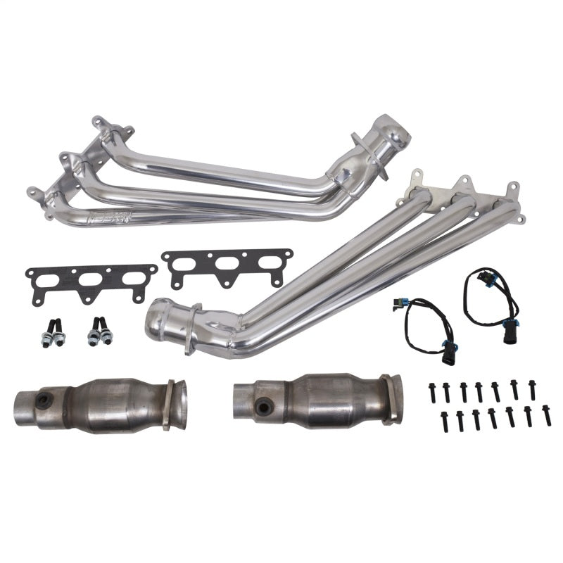 BBK 10-11 Camaro V6 Long Tube Exhaust Headers With Converters - 1-5/8 Silver Ceramic-thumbmail-2