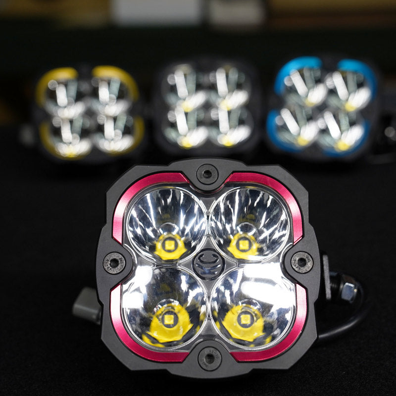 KC HiLiTES FLEX ERA 4 Color Bezel Ring Red (ea)-thumbmail-2
