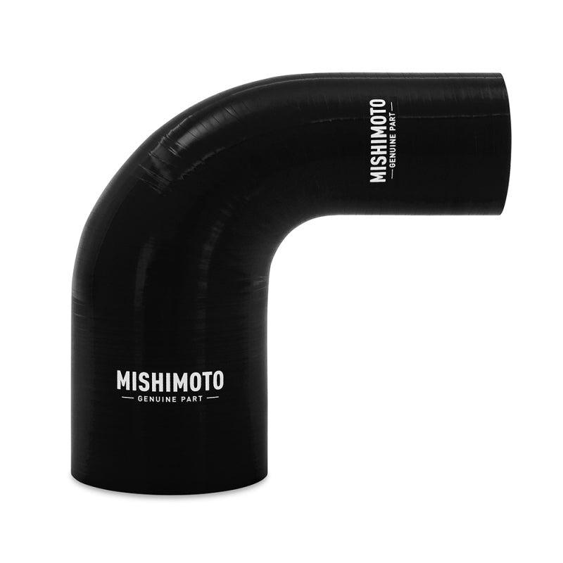 Mishimoto Silicone Reducer Coupler 90 Degree 2in to 3in - Black-thumbmail-1