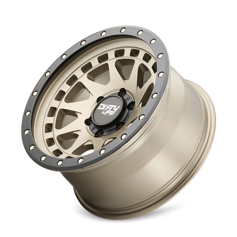 Dirty Life 9311 Enigma Pro 17x9/5x127 BP/-12mm Offset/71.5mm Hub Satin Gold Wheel - Beadlock-thumbmail-2
