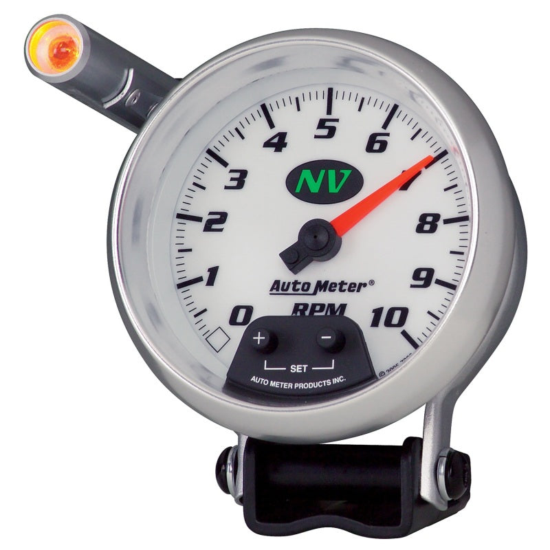 Autometer Quick Lite 3 3/4in 10k RPM Pedestal Tachometer w/ ext.-thumbmail-2