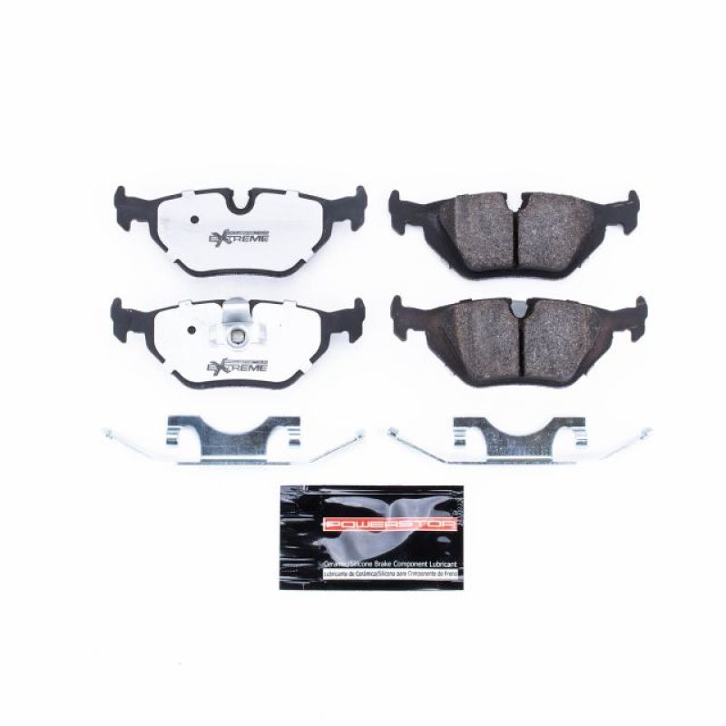 Power Stop 01-02 BMW 525i Rear Z26 Extreme Street Brake Pads w/Hardware-thumbmail-1