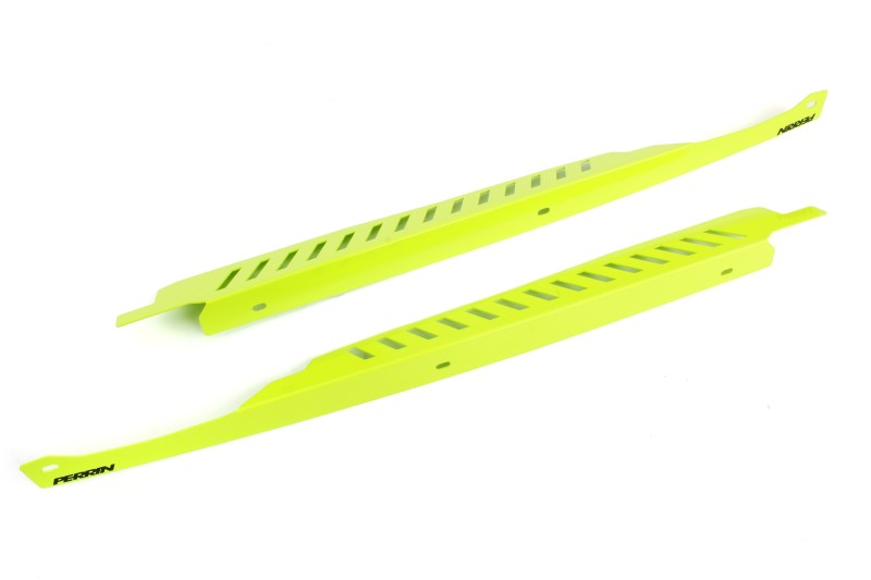 Perrin 11-14 Subaru WRX/STI Fender Shroud Set - Neon Yellow-thumbmail-3