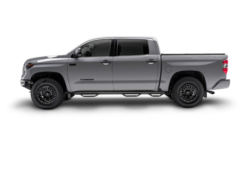 N-Fab Nerf Step 15-17 GMC - Chevy Canyon/Colorado Crew Cab 5ft Bed - Gloss Black - Bed Access - 3in-thumbmail-7