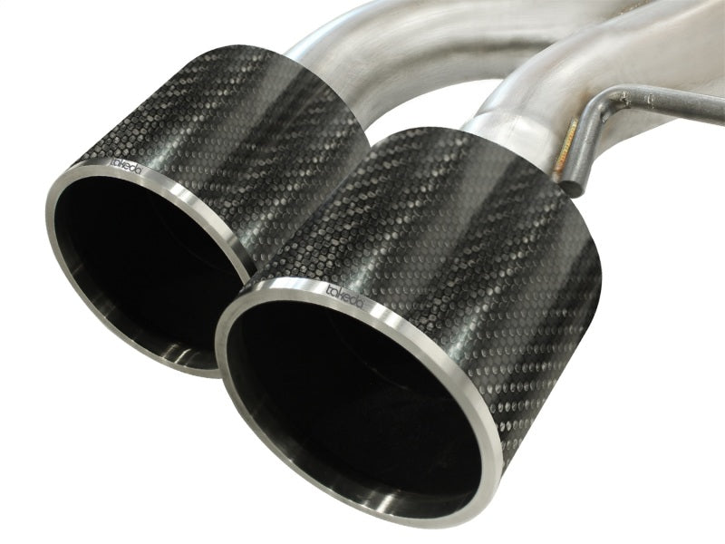 aFe Takeda 3in SS Exhaust Cat-Back 09-14 Nissan GTR V6 3.8L Carbon Fiber Tips-thumbmail-5
