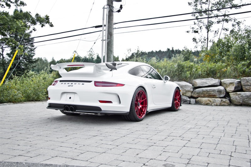 MBRP 14-15 Porsche GT3/GT3RS 3in Center Muffler Bypass 4in Tips - Black Coated-thumbmail-8
