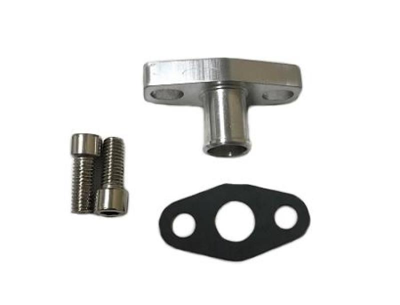 ATP Oil Drain (Return) Flange Kit w/ 5/8in BARB for Borg Warner EFR 6258/6758/7163/7670/8374/9180-thumbmail-1