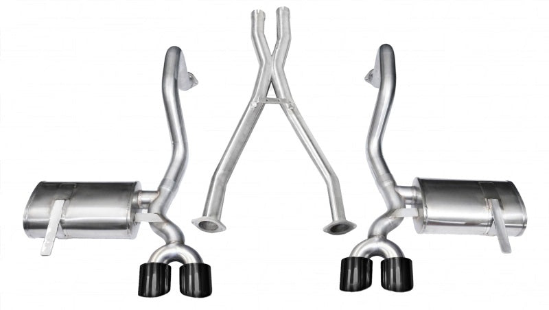 Corsa 97-04 Chevrolet Corvette C5 Z06 5.7L V8 Black Xtreme Cat-Back + XO Exhaust-thumbmail-2