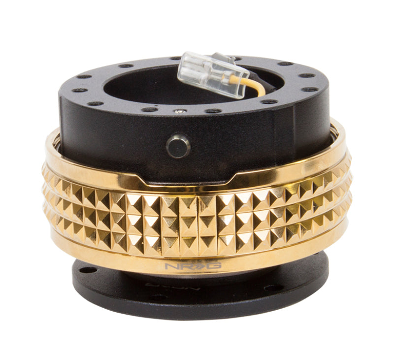 NRG Quick Release Kit - Pyramid Edition - Black Body / Chrome Gold Pyramid Ring-thumbmail-2