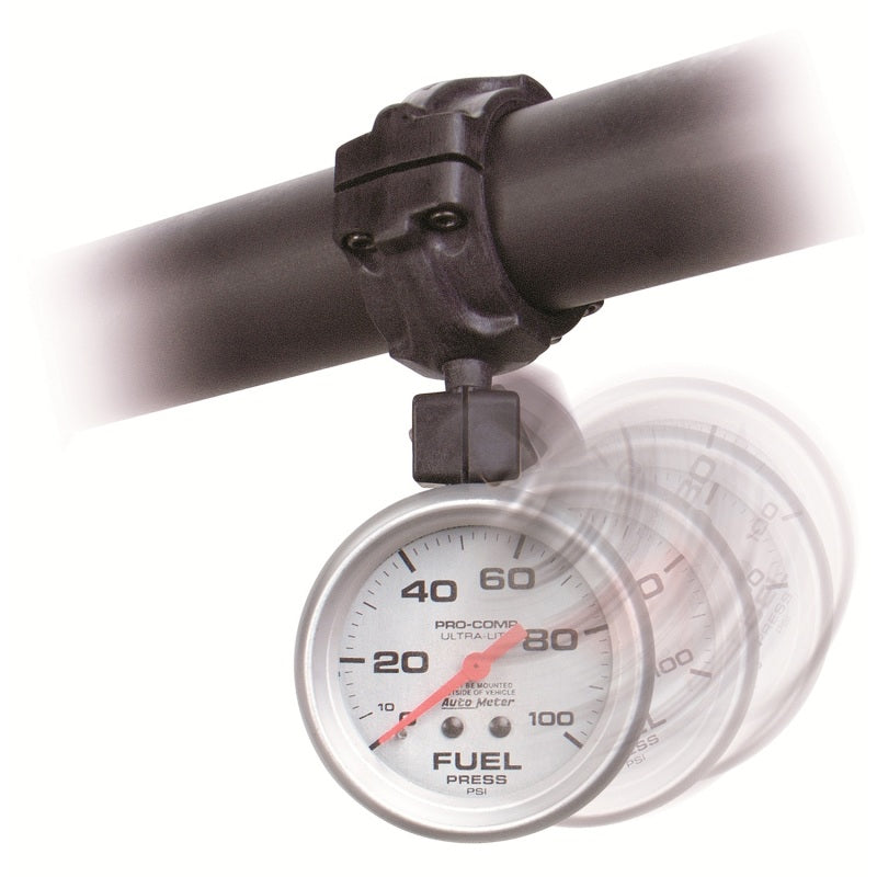 AutoMeter Gauge Mount Roll Pod For 1.5in. Roll Cage Fits 2-5/8in. Gauge Black-thumbmail-2