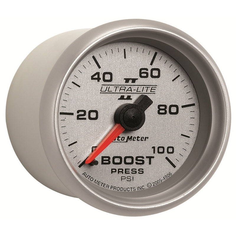 Autometer Ultra-Lite II 52mm 0-100 PSI Mechanical Boost Gauge-thumbmail-3