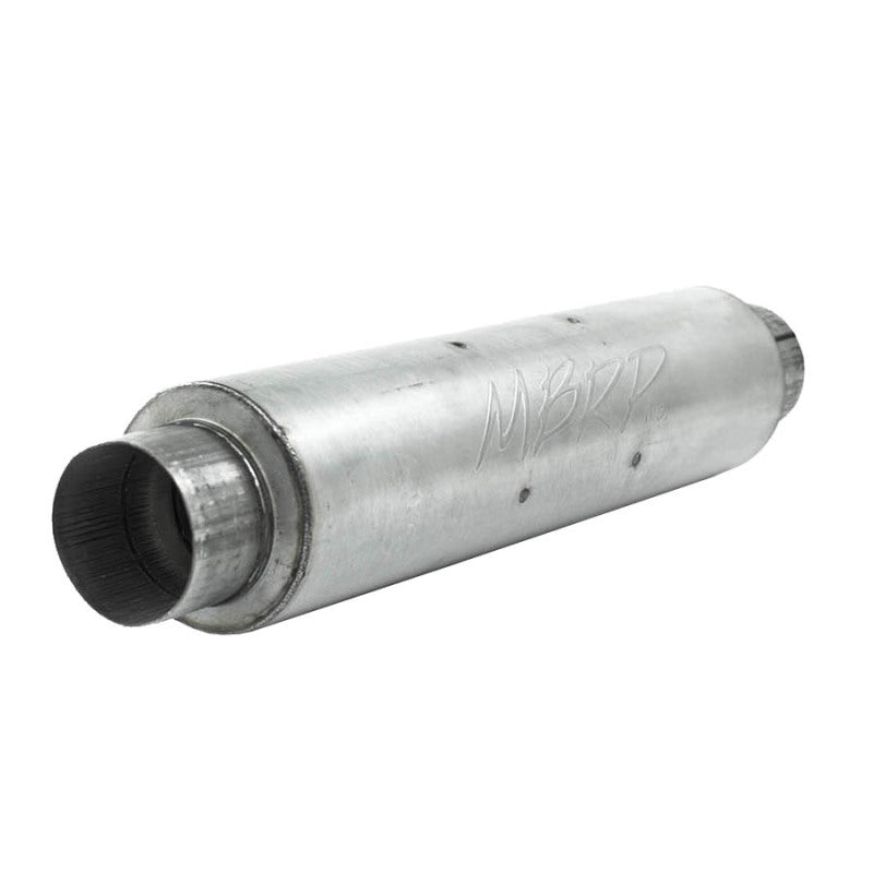 MBRP Universal Quiet Tone Muffler 4in Inlet/Outlet 24in Body 6in Dia 30in Overall Aluminum-thumbmail-3