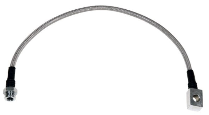 Wilwood 20in OAL Flexline -3 Hose to M10 by 1.00 to 12 Deg. Banjo Bubble Flare-thumbmail-1