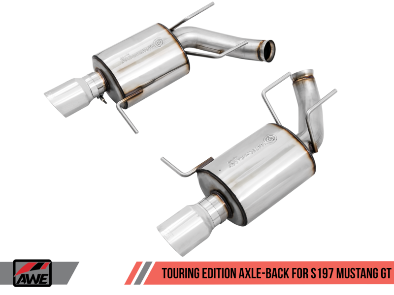 AWE Tuning S197 Mustang GT Axle-back Exhaust - Touring Edition (Chrome Silver Tips)-thumbmail-2