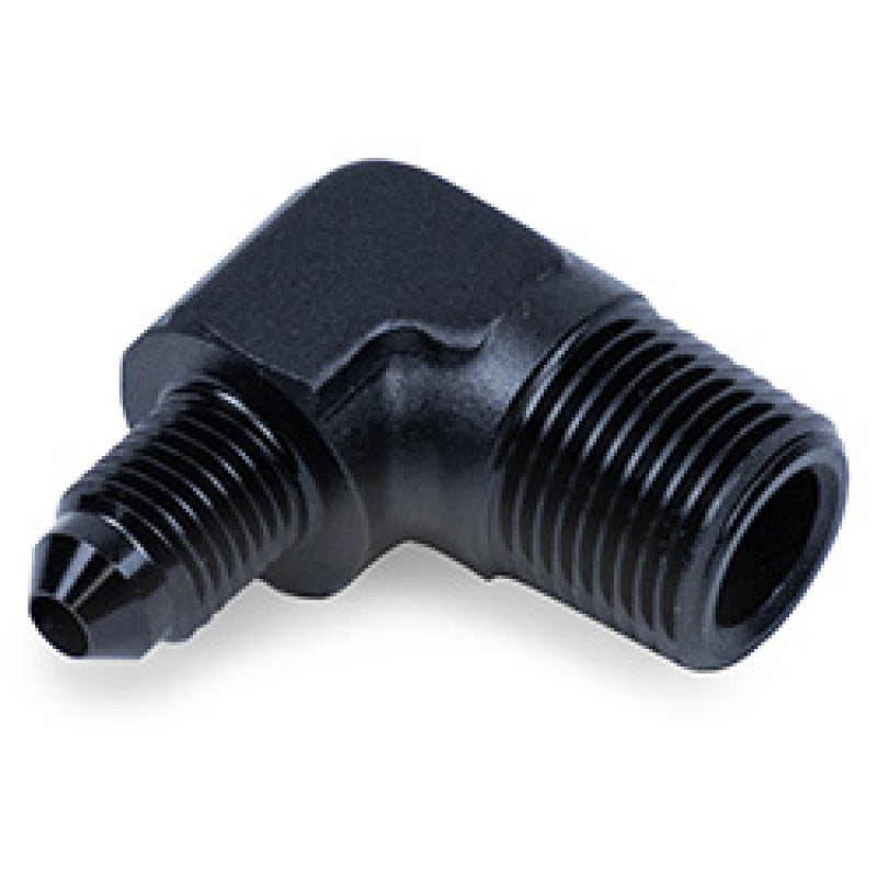 Snow Performance 3/8in NPT to 4AN Elbow Water Fitting (Black)-thumbmail-2