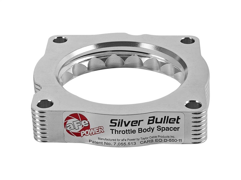 aFe Silver Bullet Throttle Body Spacer TBS 17-19 Nissan Patrol (Y61) I6-4.8L-thumbmail-9