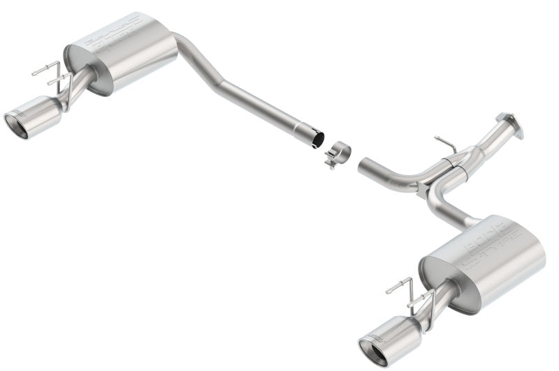 Borla 13-15 Honda Accord Coupe 3.5L FWD SS Rear Section Single Split Rear Exit Touring Exhaust-thumbmail-1
