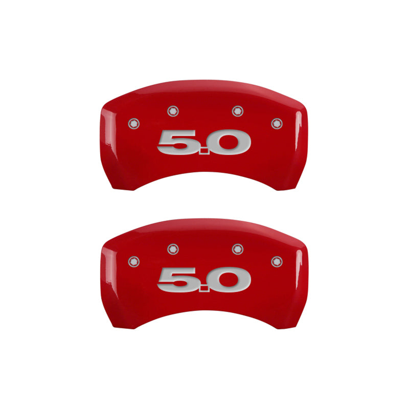 MGP Rear set 2 Caliper Covers Engraved Rear 50 Yellow finish black ch-thumbmail-4