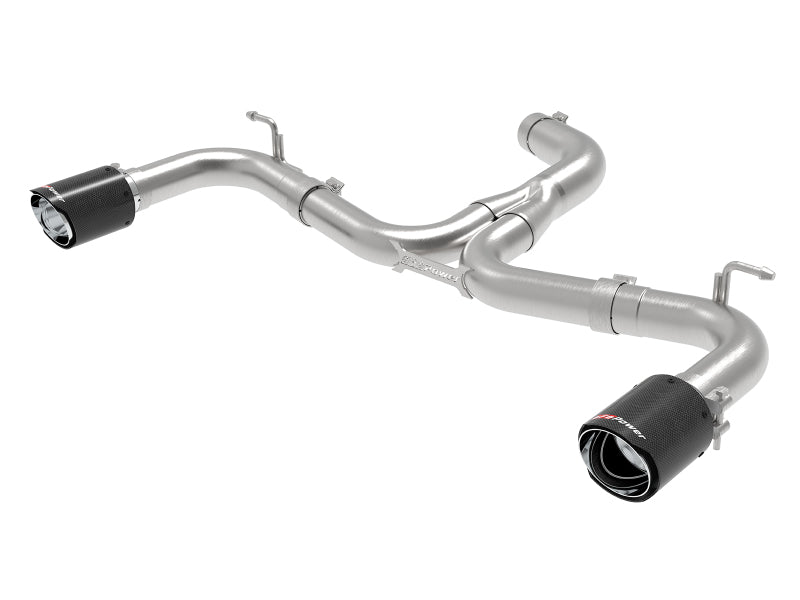 aFe MACH Force-Xp 3in to 2-1/2in Stainless Steel Axle-Back Exhaust Carbon - 15-17 Volkswagen GTI-thumbmail-1