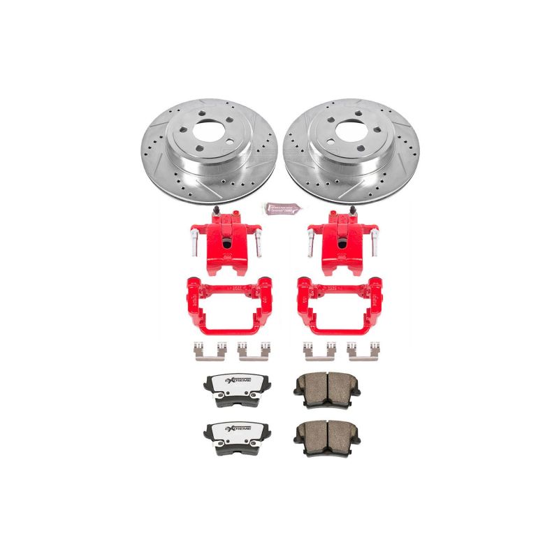 Power Stop 05-19 Chrysler 300 Rear Z26 Street Warrior Brake Kit w/Calipers-thumbmail-1