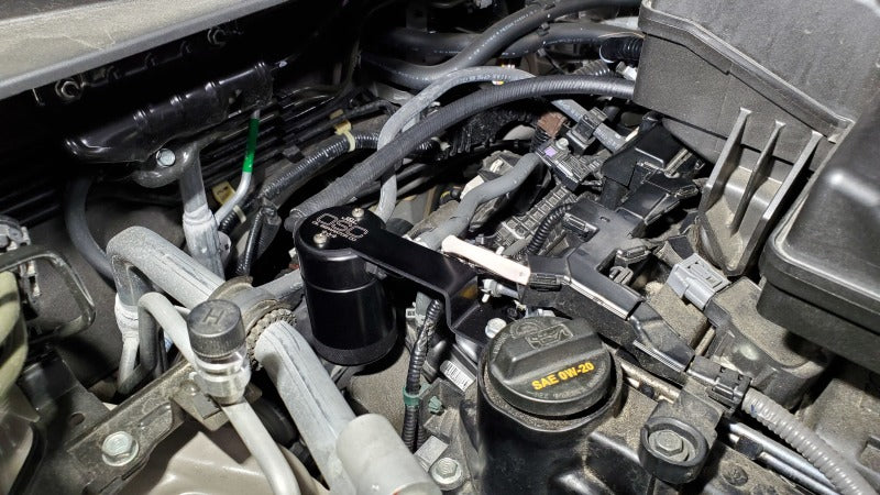 J&L 17-23 Honda CRV 1.5L Turbo Passenger Side Oil Separator 3.0 - Black Anodized-thumbmail-2