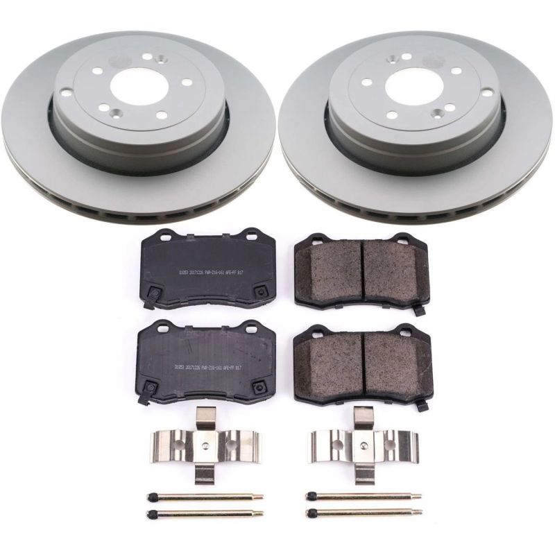 Power Stop 10-16 Hyundai Genesis Coupe Rear Z17 Evolution Geomet Coated Brake Kit-thumbmail-1