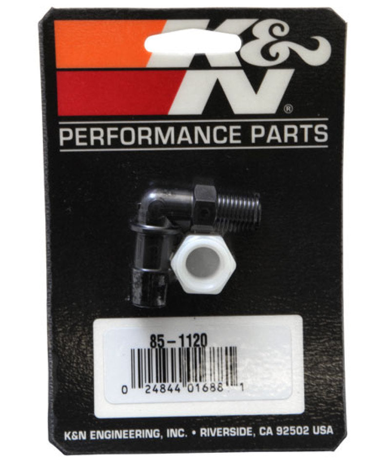 K&N Air Filter Vent Kit - White - 90 Degree Plastic 0.50in Flange 1.75in H 1.75in L-thumbmail-3