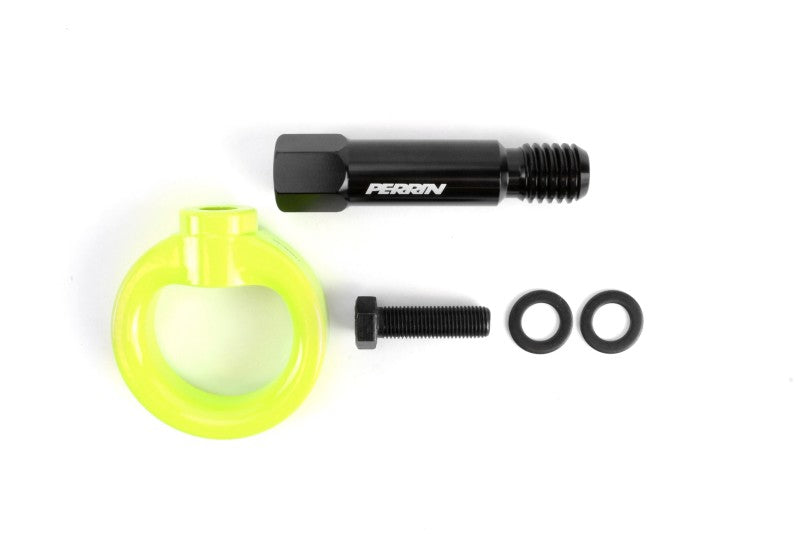 Perrin 2020 Toyota Supra Tow Hook Kit (Front) - Neon Yellow-thumbmail-5