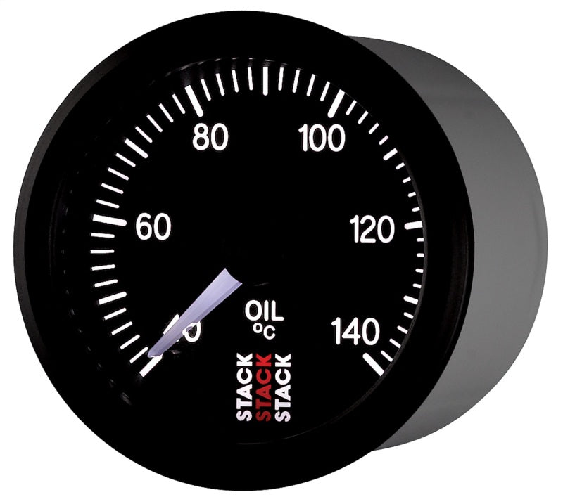 Autometer Stack 52mm 40-140 Deg C 1/8in NPTF Male Pro Stepper Motor Oil Temp Gauge - Black-thumbmail-5