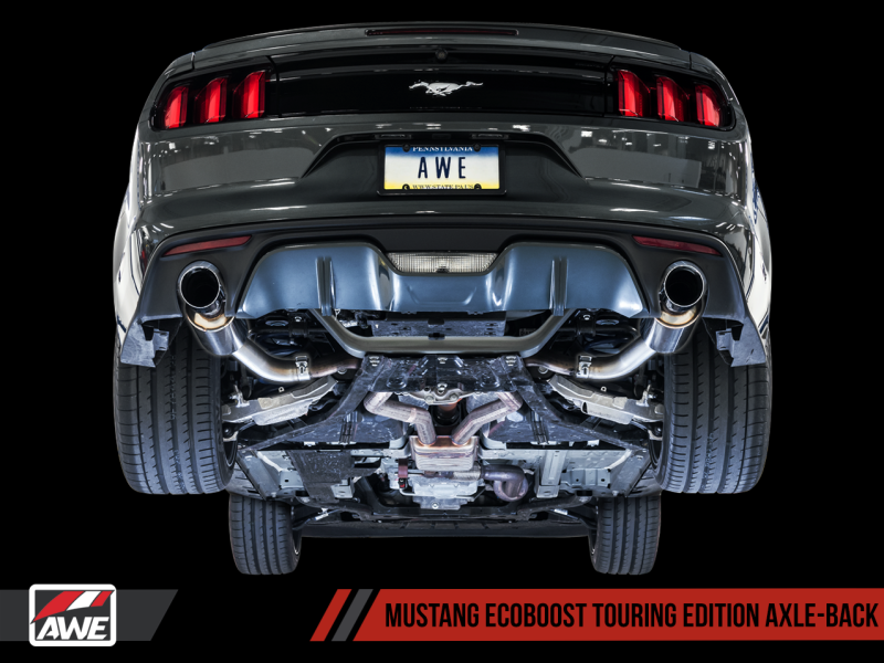 AWE Tuning S550 Mustang EcoBoost Axle-back Exhaust - Touring Edition (Chrome Silver Tips)-thumbmail-10