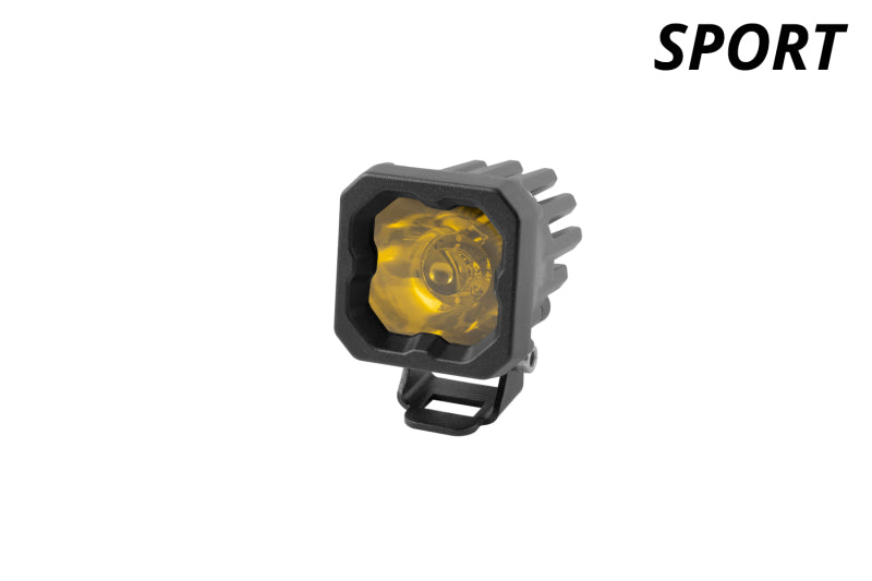 Diode Dynamics Stage Series C1 LED Pod Sport - Yellow Wide Standard ABL Each-thumbmail-6