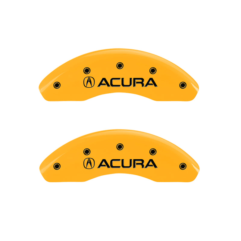 MGP 4 Caliper Covers Engraved Front Acura Engraved Rear ILX Yellow finish black ch-thumbmail-2