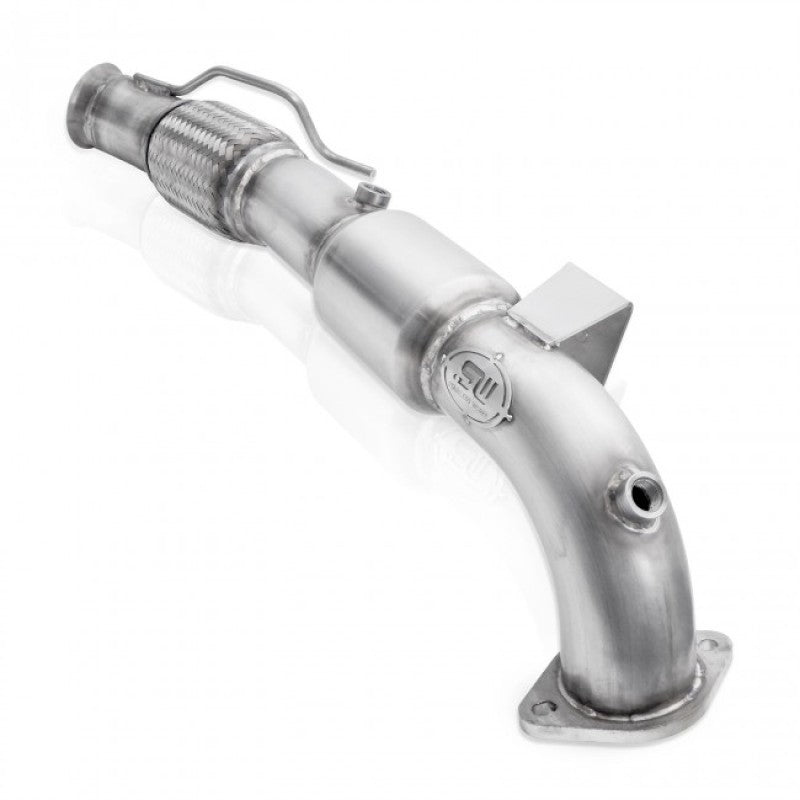 Stainless Works 2016-18 Ford Focus RS 3in High-Flow Cats Downpipe Factory Connection-thumbmail-8