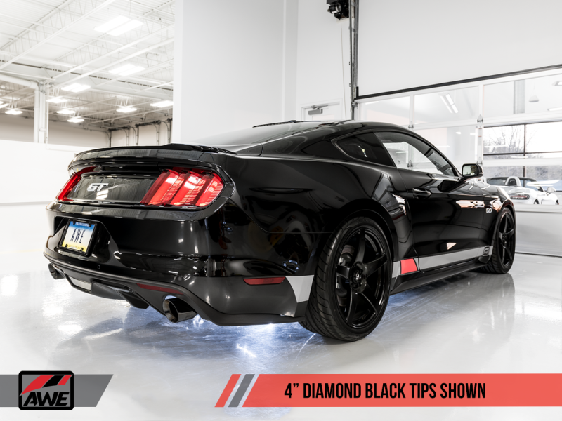 AWE Tuning S550 Mustang GT Cat-back Exhaust - Track Edition (Diamond Black Tips)-thumbmail-3
