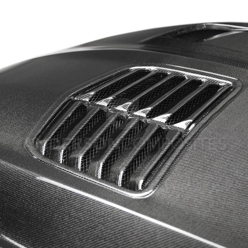 Anderson Composites 16-19 Chevrolet Camaro Double Sided Carbon Fiber Type-T2 Style Hood-thumbmail-7