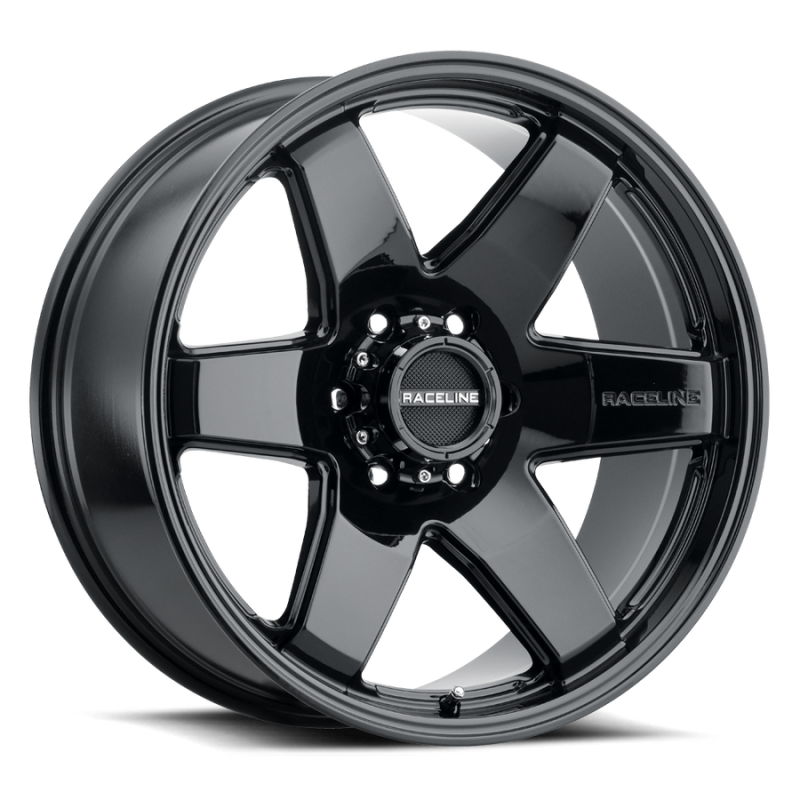 Raceline 942B Addict 20x9in / 5x150 BP / 18mm Offset / 110.3mm Bore - Gloss Black Wheel-thumbmail-1