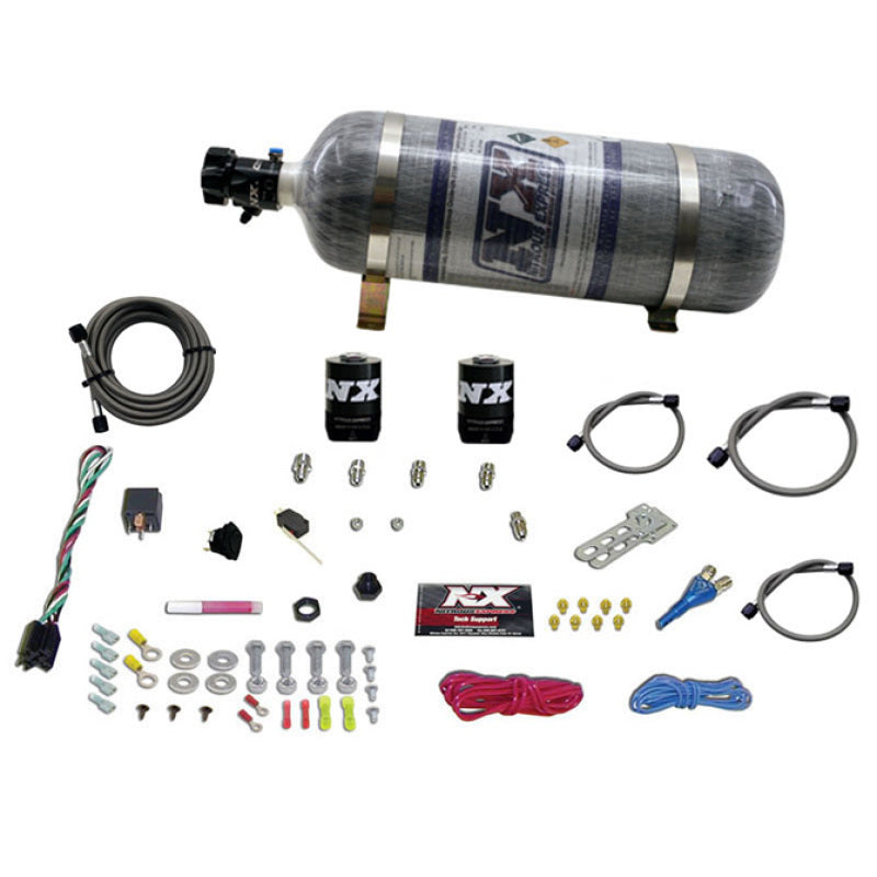 Nitrous Express Ford EFI Race Single Nozzle Nitrous Kit (100-250HP) w/Composite Bottle-thumbmail-2