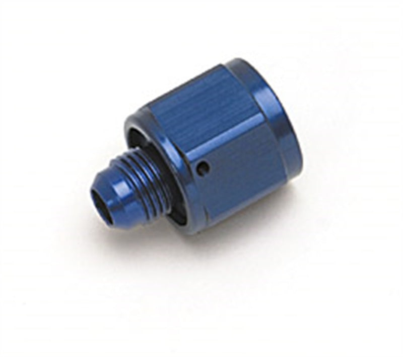 Russell Performance BLUE ANODIZED -6 TUBE COUPLING NUT W/ FLARED REDUCER TO -4 AN MALE-thumbmail-4