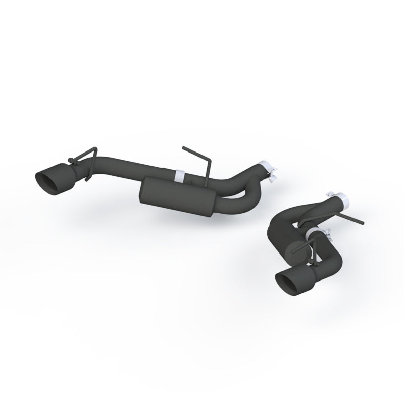 MBRP 16-19 Chevrolet Camaro 2.5in Black Coated Non NPP Axle Back Exhaust System - 4in Dual Wall Tips-thumbmail-2