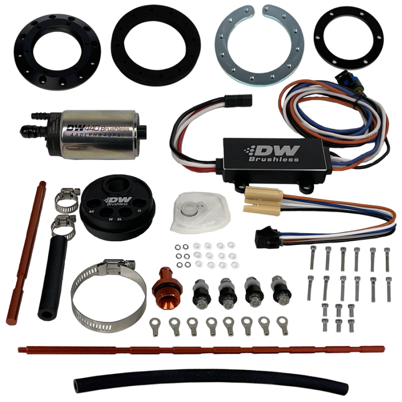 DeatschWerks Universal In-Tank Pump Mount w/ DW440 Brushless 415lph Fuel Pump & Controller-thumbmail-2