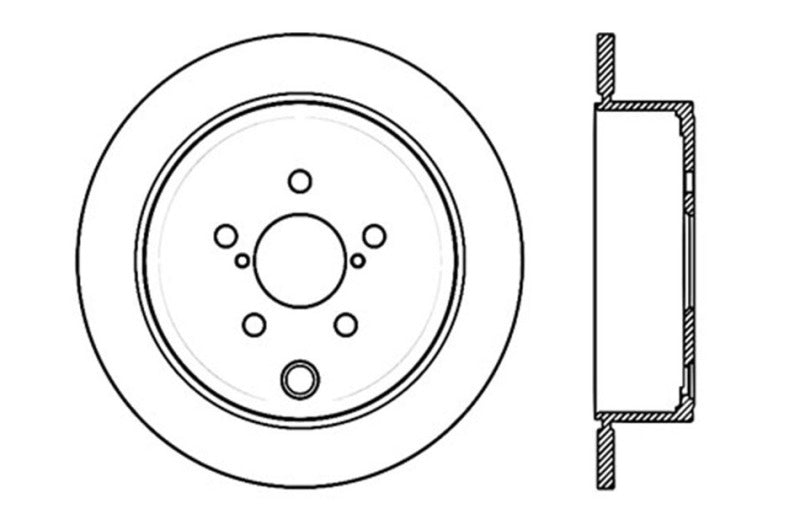 StopTech 08-10 Impreza WRX (Exc STi)/08-10 Impreza Coupe/Sedan Slotted & Drilled Left Rear Rotor-thumbmail-10