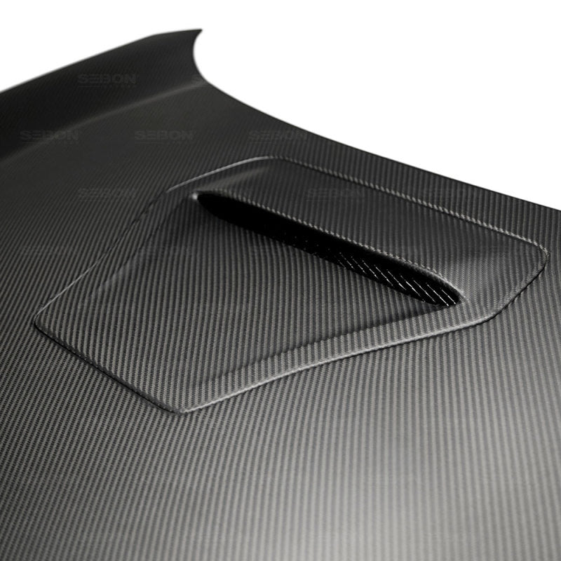 Seibon 17-18 Honda Civic Type-R OEM-Style Dry Carbon Fiber Hood-thumbmail-5